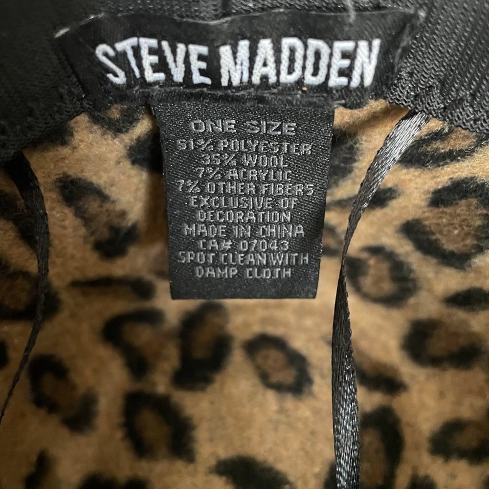 Animal Print Wide Brim Hat - Picture 3 of 4